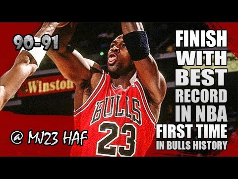 Michael Jordan Highlights vs Heat (1991.04.17)-26pts, Finish with BEST RECORD in Bulls History!
