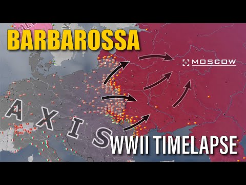 Operation Barbarossa - Eastern Front Hoi4 Timelapse