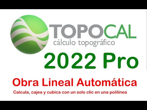 TopoCal 2022 Pro — Obra Lineal Autom&aacute;tica