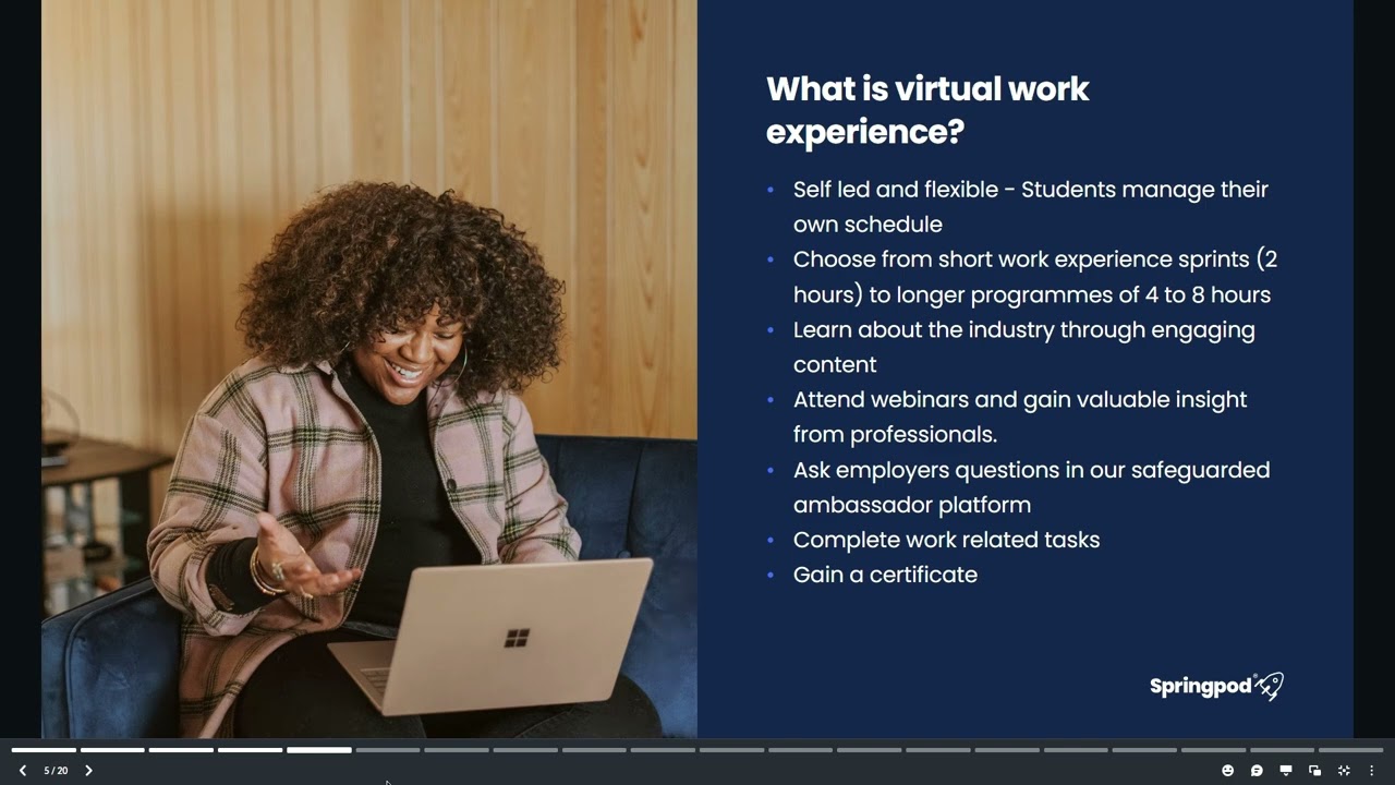 How to create an account with Springpod and find your programme (10 mins)