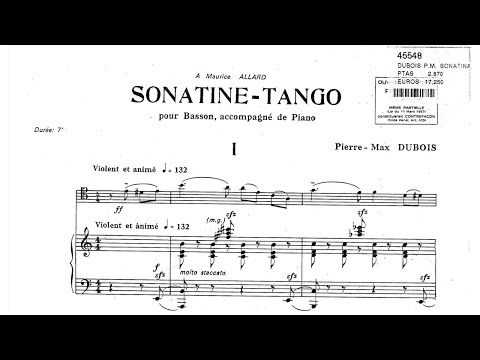 Pierre-Max Dubois: Sonatine-Tango (1984)