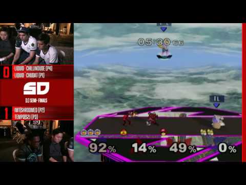Genesis RED - Teams: L Semi: Chillindude & ChuDat (Fox & ICs) vs Shroomed & S2J (Sheik & Falcon)