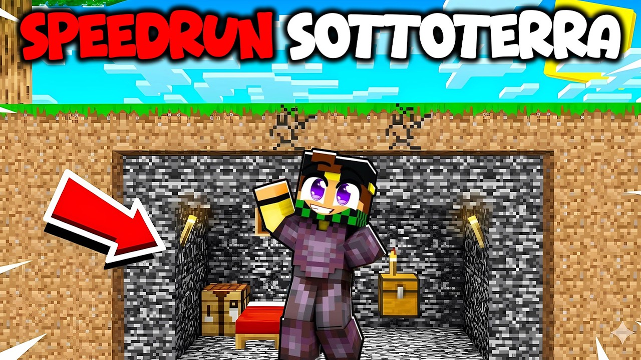 SPEEDRUN 1vs1 SOTTOTERRA contro LOCO - MINECRAFT