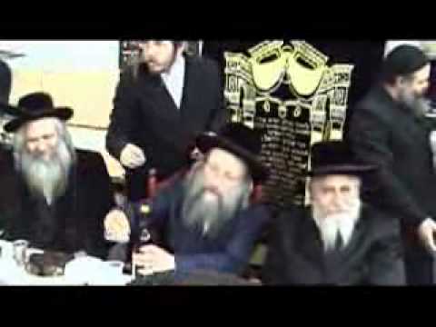 Chanukah Tish With The Nadvorna Rebbe in Tzfas