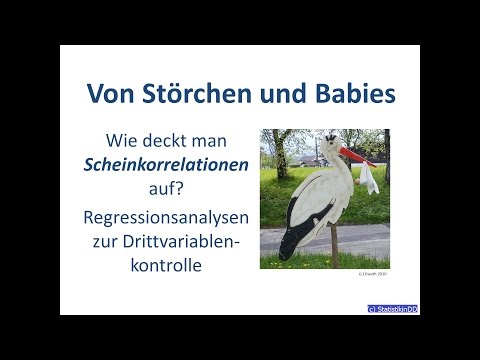 Von Störchen und Babies / Scheinkorrelation, Regression (SPSS)