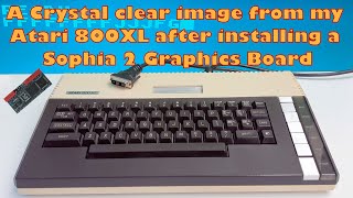 A Crystal clear image from my Atari 800XL after installing a Sophia 2 Graphics Board