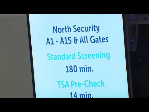 Massive backups at the TSA checkpoints at Houston's IAH airport slow down travelers