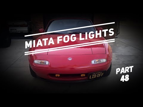 FOG LIGHTS ADDED! [part 48] 1990 Mazda Miata