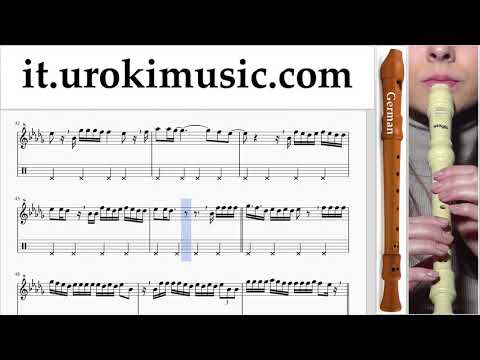 Corso di Flauto Dolce G. Ozuna - Dile Que Tu Me Quieres Tablature Tab Parte#2 um-i276