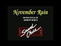 November Rain - Guns N Roses Karaoke