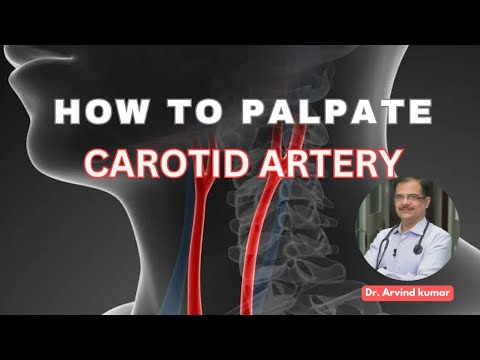 Carotid artery palpation method | Dr Arvind Kumar