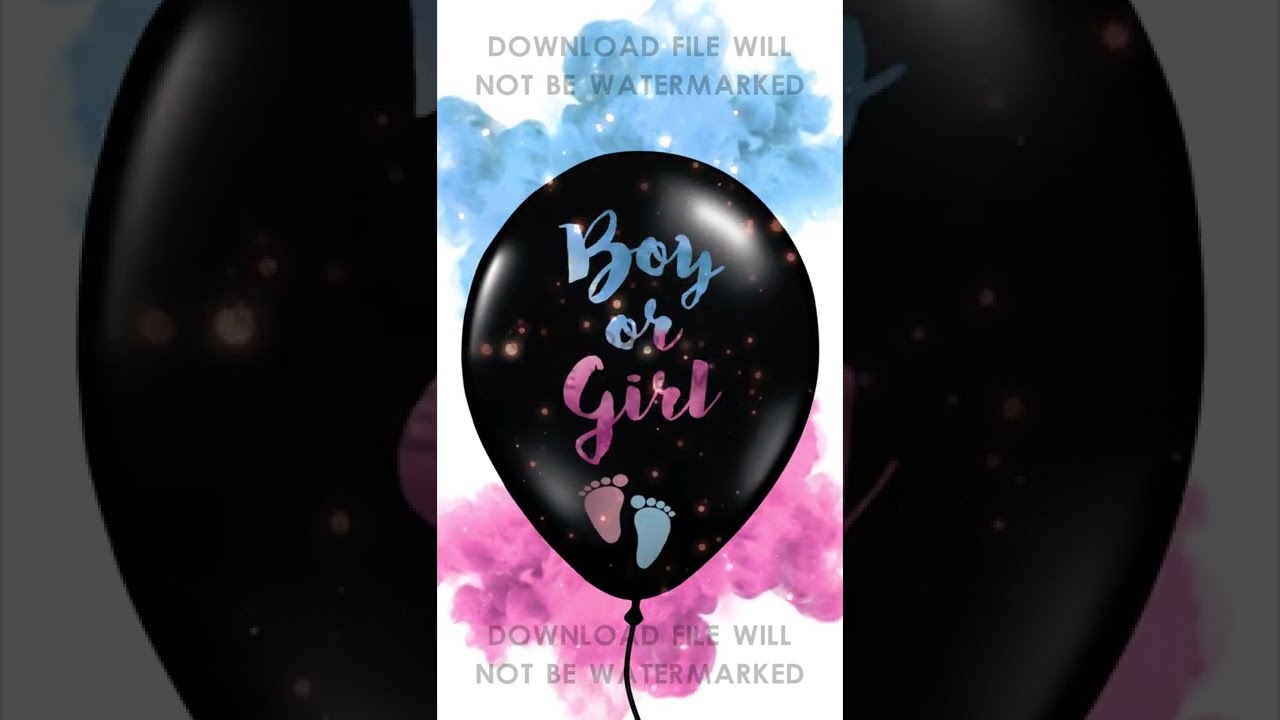 It's A Boy - Digital Gender Reveal Announcement Video , Gender Reveal Idea, Pregnancy Announcement