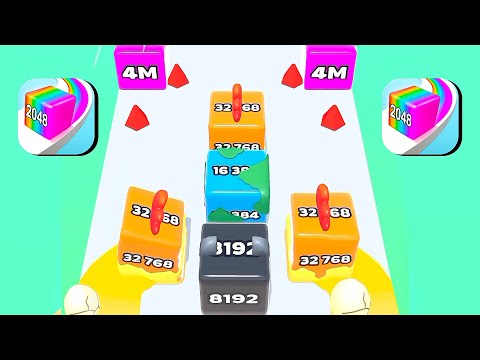 Jelly Run 2048 Vs Jelly Merge 3D : ASMR GAMEPLAY ( Max Level ) PART - 02