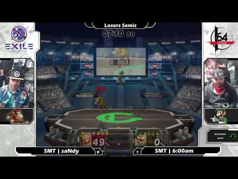 Project M: SMT | saNdy (Diddy Kong) V SMT | 6:00am (Luigi) - Exile 127 Tournament SSBPM