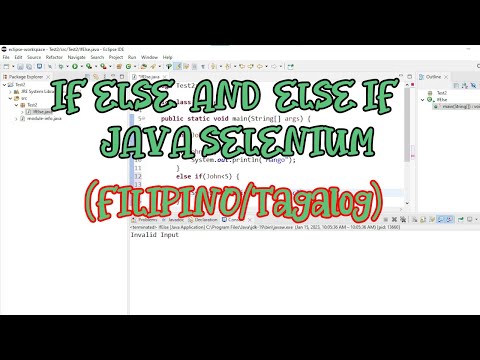 Java Else If If Else Statement Tutorial Selenium Eclipse Ide Programming
