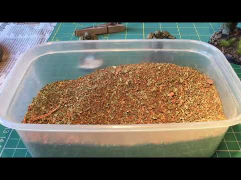 How to make 40K Bases Jungle Ground Terrain