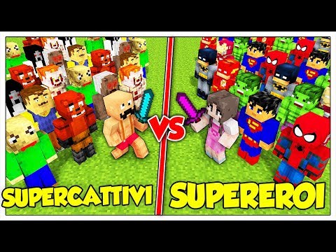 ESERCITO DI SUPERCATTIVI CONTRO SUPEREROI! - Minecraft ITA