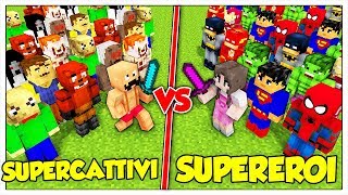 ESERCITO DI SUPERCATTIVI CONTRO SUPEREROI! - Minecraft ITA