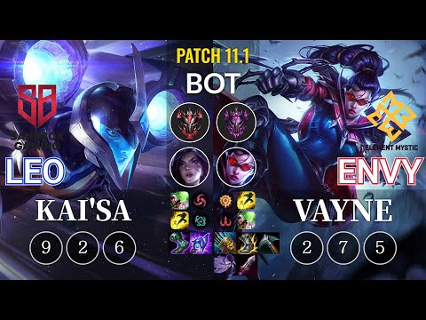 SB Leo Kai'Sa vs EM Envy Vayne Bot - KR Patch 11.1