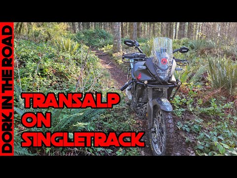 I Took My Transalp 750 on Singletrack! Dunlop Trailmax Raid Mud Test