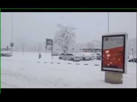 Watching the snow in Vajnory, Slovakia