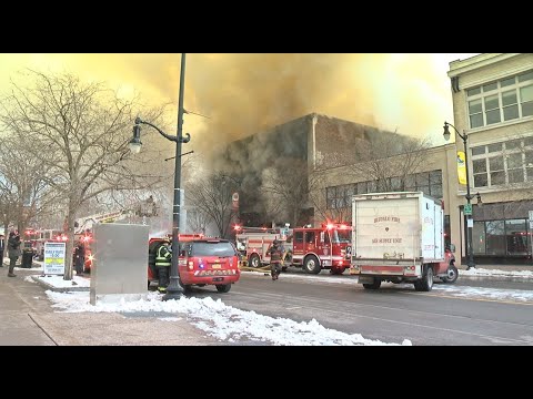 Buffalo firefighter killed in four-alarm fire on Main Street