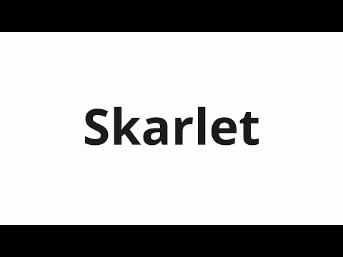 How to pronounce Skarlet | Скарлет (Scarlet in Russian)