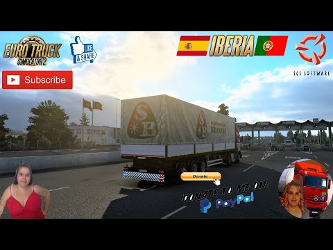 Euro Truck Simulator 2 (1.40) Iveco Turbostar Long Delivery to León Spain DLC Iberia + DLC's & Mods