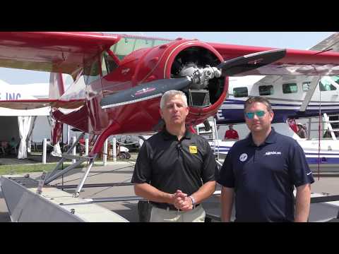 Unique Cessna 165 Airmaster on Floats at Wipaire's AirVenture 2019 Display
