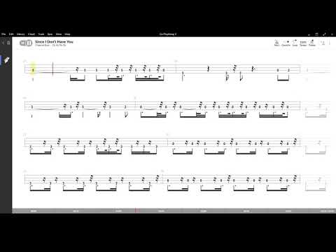 Since I Don't Have You ( Guns n' Roses ) ,Tablatura e base Senza Basso - Backing bass track-NO BASS
