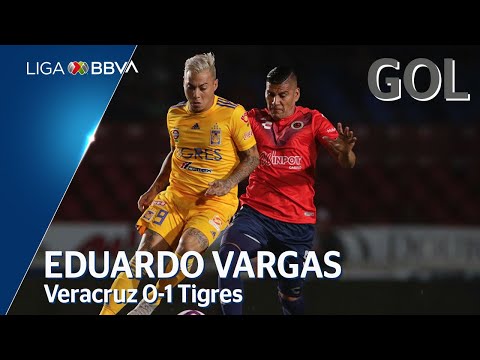 Gol de E. Vargas | Veracruz 0 - 1 Tigres UANL | Liga BBVA MX - Apertura 2019  - Jornada 14