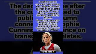 Seattle Times Writer QUITS After Sophie Cunningham Column Is Rejected 😳🔥#usa #sports #shorts