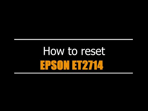 Tutorial Epson ET2714 Reset
