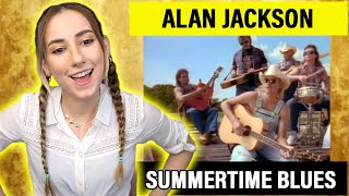 This Song Is PURE Summer Vibes! 🌞🔥 | Alan Jackson - Summertime Blues | Singer Reacts