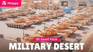 Military - Low Poly 3D Models Pack video preview