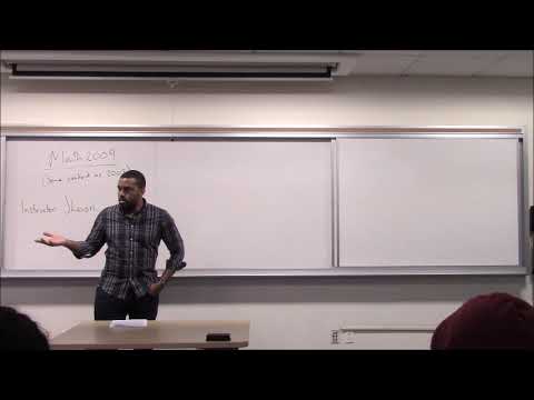 Math 2003 / 2009 Lecture 0 - Class Intro