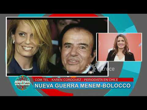 New round between Bolocco and Menem: Máximo is furious with his father.