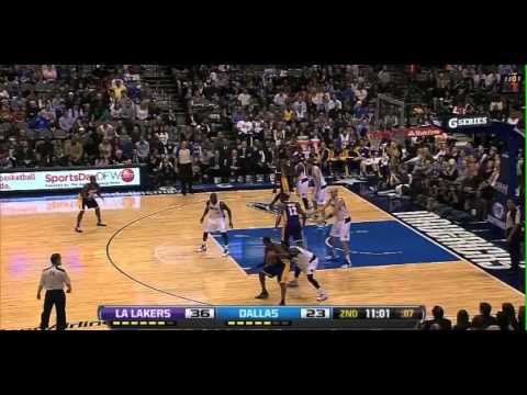 Broadcaster disgusted when Kobe takes a Dirk Nowitzki-like one-legged shot in Dallas