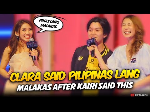CLARA SAID "PILIPINAS LANG MALAKAS" AFTER KAIRI SAID THIS . . .😮🤯