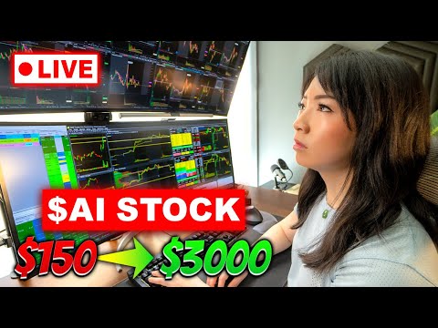 Live Trading - This $AI STOCK was TOUGH To Trade!