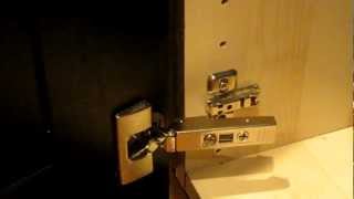 IKEA INTEGRAL Kitchen Cabinet Door Hinge, How to clip and unclip and install.