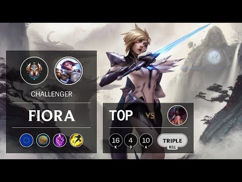 Fiora Top vs Akali - EUW Challenger Patch 9.18