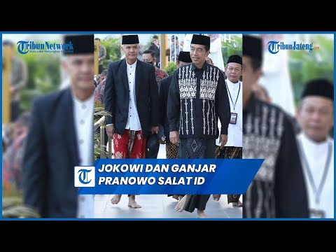 Momen Jokowi dan Ganjar Pranowo Salat Id di Masjid Sheikh Zayed Solo