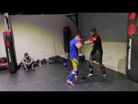 MMA Sparring with Qudrat Safi (170 lbs vs 125 lbs)