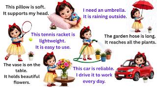 100 Common Things with Daily Use English Sentences | Beginner English Practice