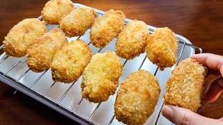 Have potato at home? This potato croquette recipe tastes good and easy