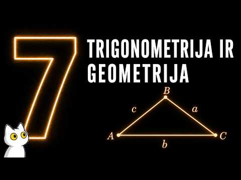 Pasiruošk VBE 1 ir VBE 2 - pamoka 6 - Trigonometrija ir Geometrija