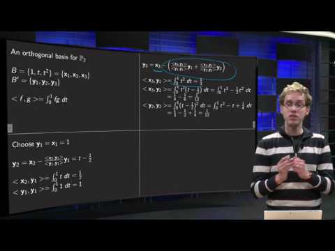 An orthogonal basis using Gram-Schmidt