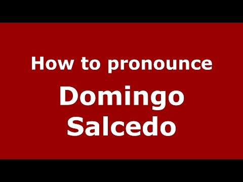 How to pronounce Domingo Salcedo (Spanish/Argentina) - PronounceNames.com