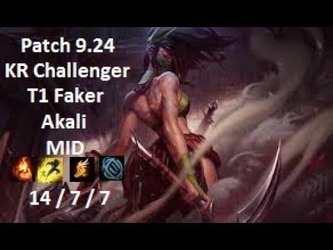 T1 Faker - Akali vs Talon - KR Challenger 1048 LP